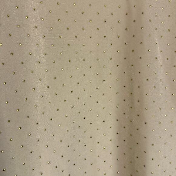 NWT CeCe ivory velvet gold dots top - Picture 2 of 2